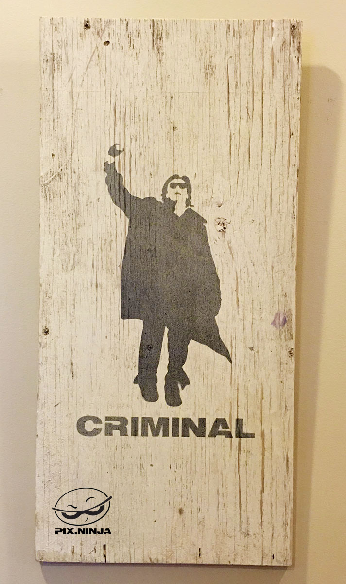 PixNinja The Breakfast Club John Bender Criminal Mixed Media Stencil Spray Art