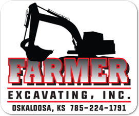 farmer excavating logo