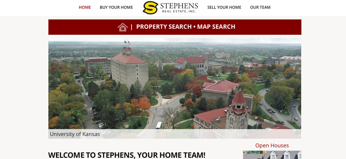 Stephens Real Estate Screen Grab