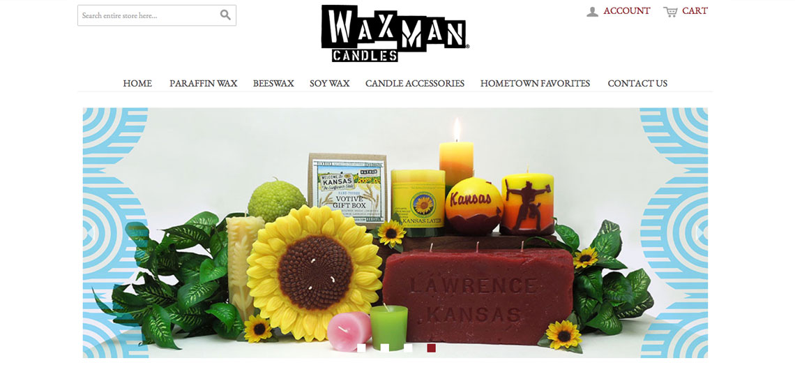 Waxman Candles Screen Grab